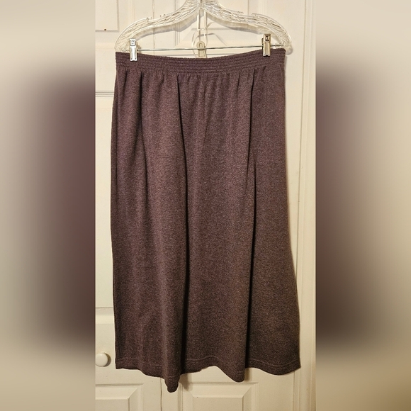 #071 COLDWATER CREEK- PURPLE PASSION 2 PC JACKET & SKIRT SET- SIZE: PXL - Picture 4 of 7